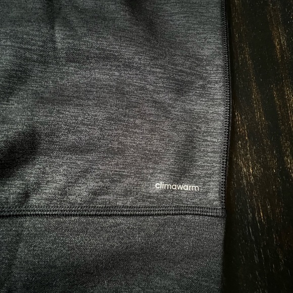 Adidas Black Climawarm Training Jacket fleece lined with thumb-holes. Size XS - Picture 6 of 7